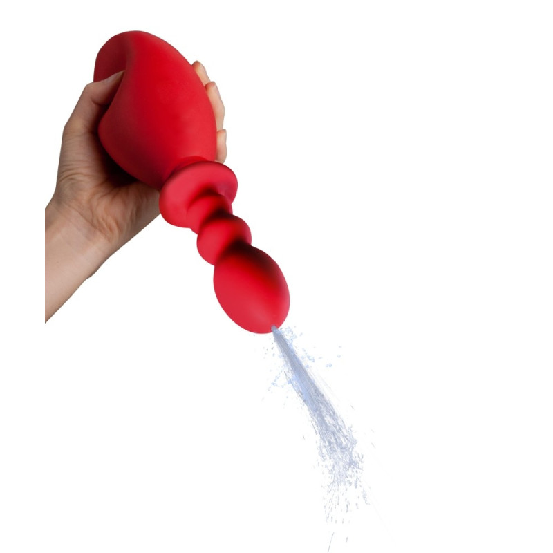 NMC Poire de lavement Fresh Wash 10 x 3.2 cm - Contenance 275ml Rouge